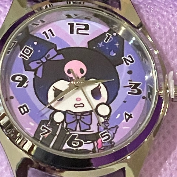 🆕 SANRIO Licensed Anime Character Wristwatch with Gift Box, Featuring Kuromi - Picture 3 of 6